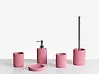 5-delige badkameraccessoireset CAMANA Roze