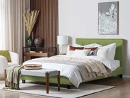 Bett mit Lattenrost Stoff LA ROCHELLE 180 x 200 cm Grün_833049