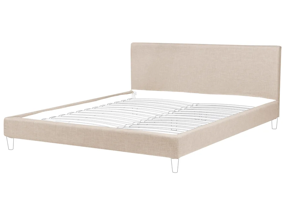 Bettrahmenbezug FITOU 180 x 200 cm Beige_752870