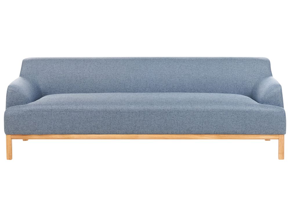 Bank 3-zits SOSJO Stof Blauw