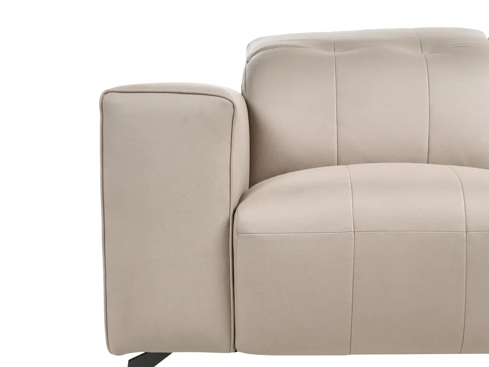 Sofa 2-Sitzer OMMEL Stoff Taupe_1035531