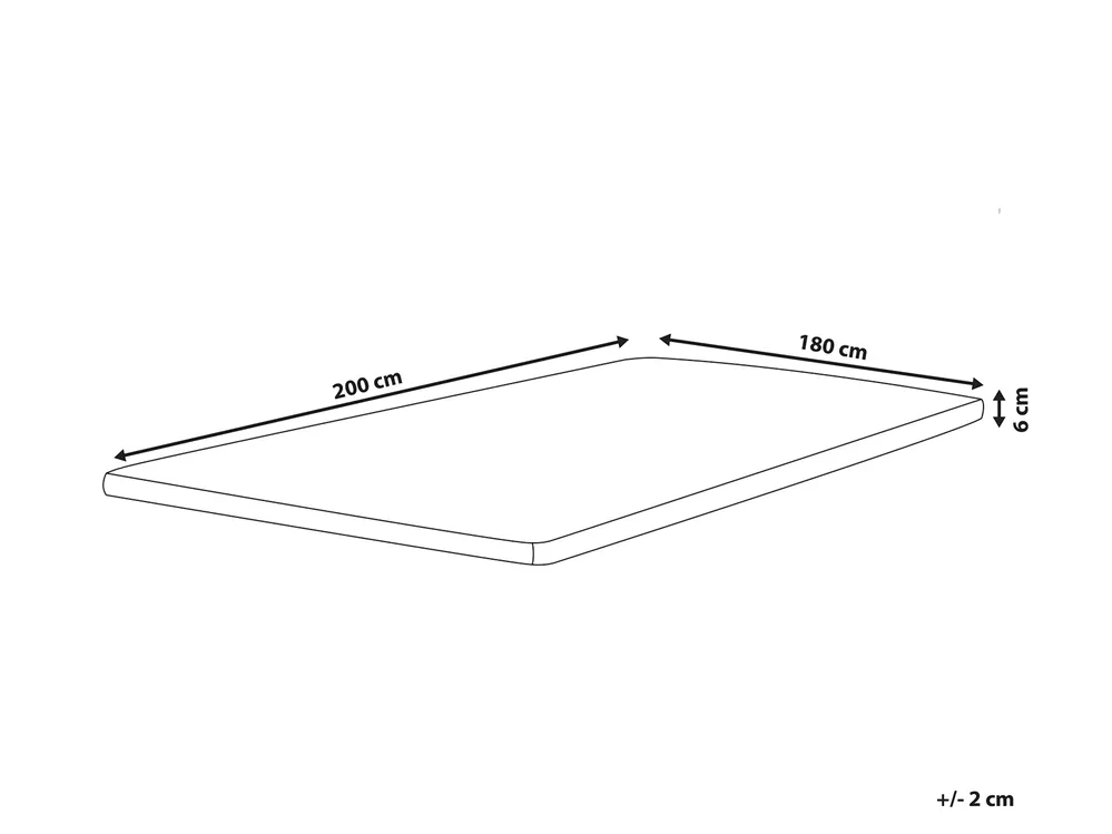 Latex-Matratzentopper GRACIOUS 180 x 200 cm_972449