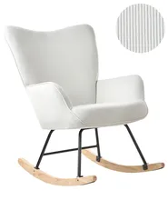 Schaukelsessel ARSET Cord Cremeweiß_952724