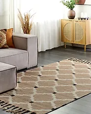 Teppich ORENCIK Beige 160 x 230 cm Jute_1183623