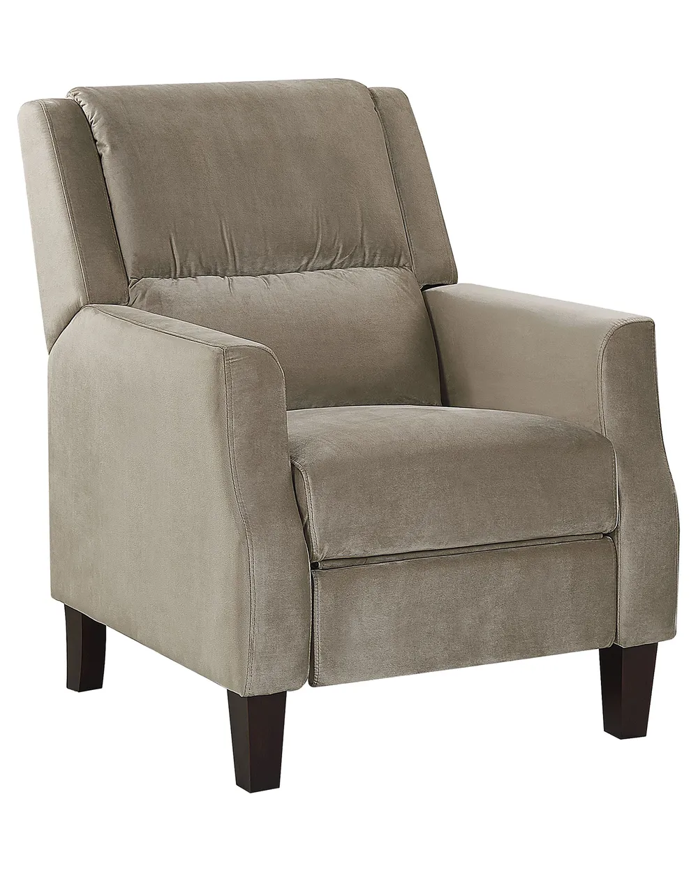 Fernsehsessel EGERSUND Samtstoff Taupe_794326