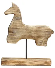 Figurine Horse COLIMA Paulownia Wood Light Brown_791689