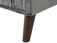 Ecksofa 3-Sitzer GRENA Samtstoff Hellgrau linksseitig_837275