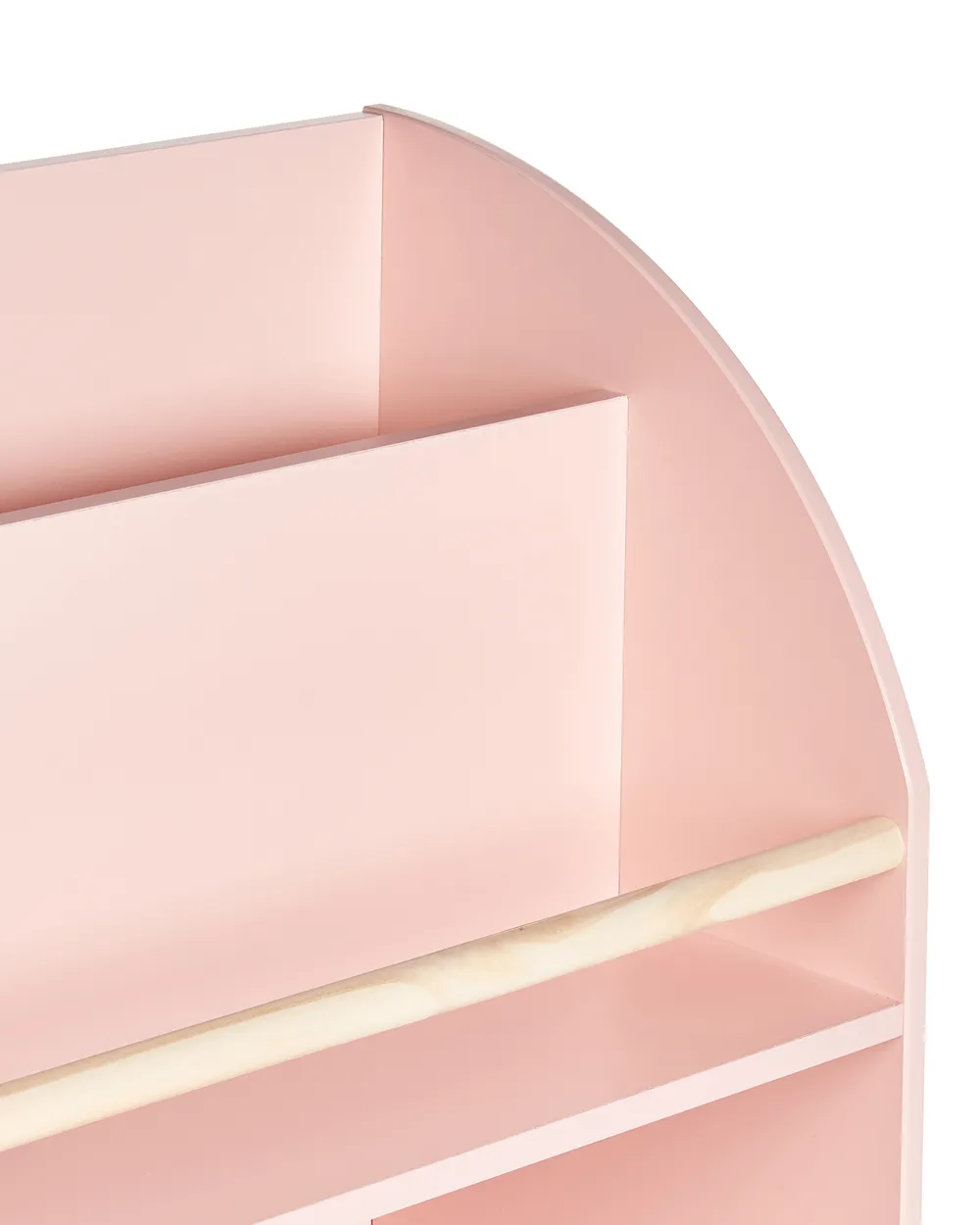 Bücherregal mit 3 Ebenen LILOET 102 cm Pastellrosa_950046