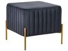 Hocker UTAH Fluweel Zwart