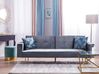 Schlafsofa 3-Sitzer VISNES Samtstoff Grau