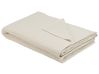 Kuscheldecke ASAKA Baumwolle 130 x 180 cm Beige