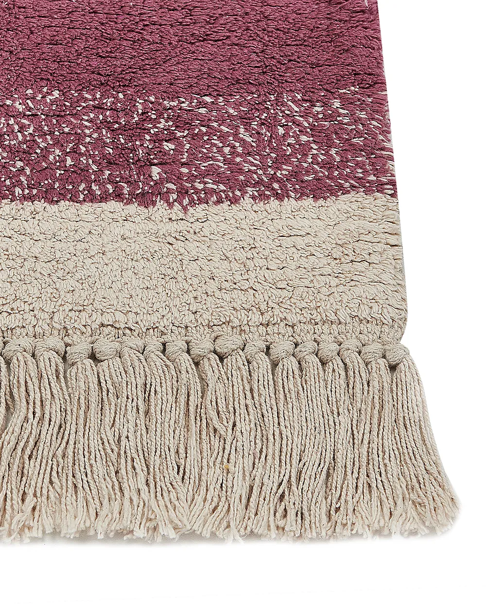 Vloerkleed AFSAR Lichtbeige 160 x 230 cm Katoen_839981