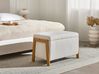 Banc de rangement EDLAND Bouclé Blanc