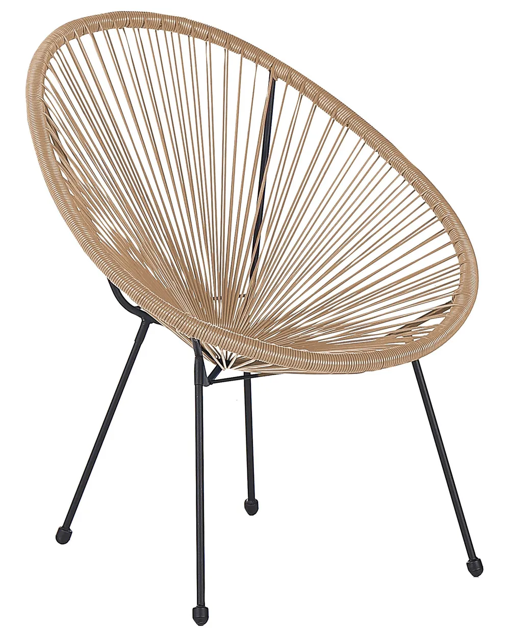 Gartenstuhl ACAPULCO II Polyrattan Naturfarben