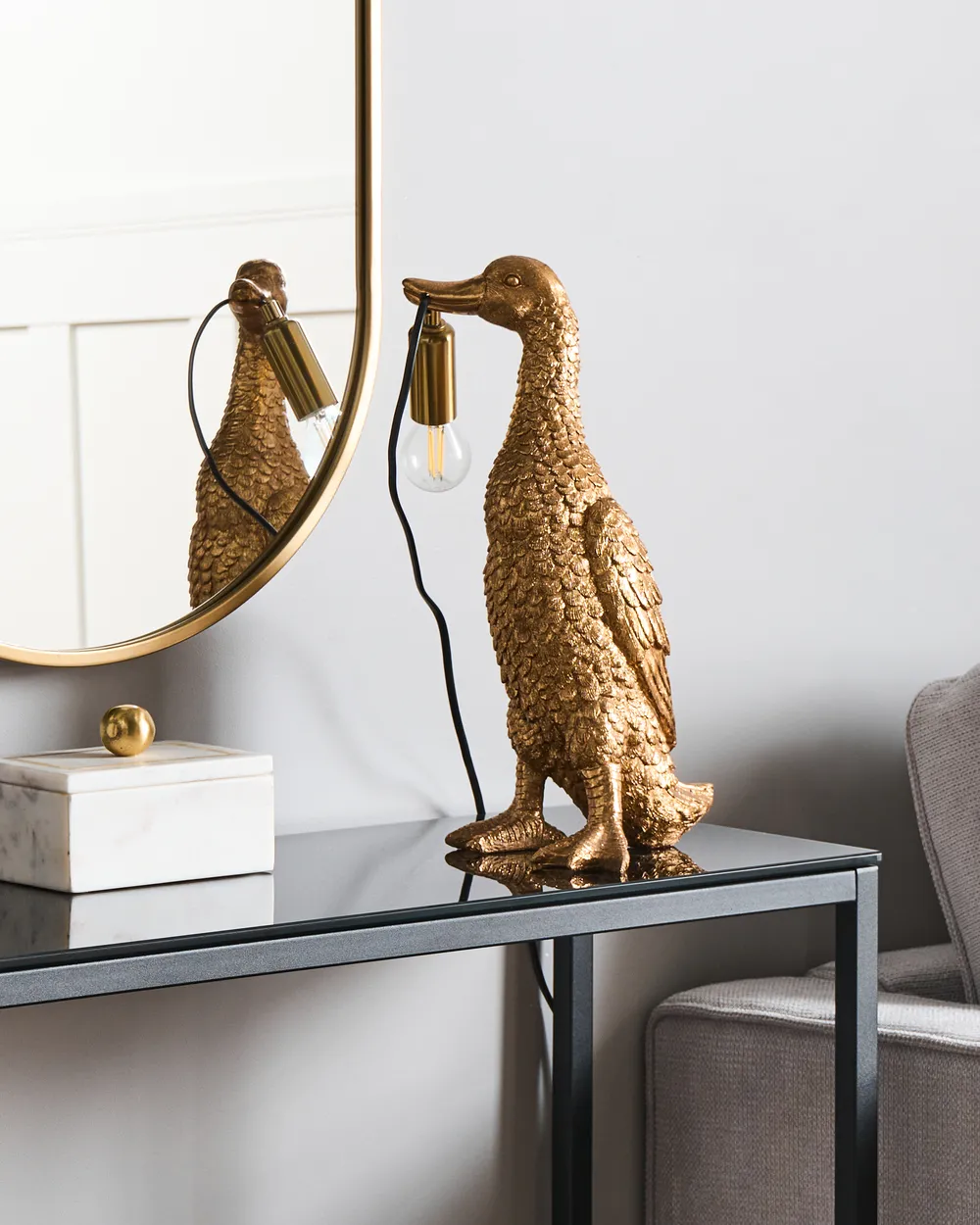 Table Lamp Duck ANATIS Gold_1003602