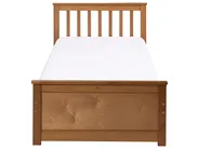 Bett mit Lattenrost Kiefernholz OLENDON 90 x 200 cm Braun_1068436