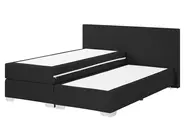 Boxspringbett Stoff PRESIDENT 160 x 200 cm Schwarz_446291