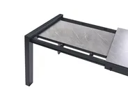 Ausziehbarer Gartentisch BINASCO 160/220 cm 90 cm Steinoptik Grau_1044743