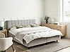Bett verstellbar Stoff DUKE 180 x 200 cm Hellgrau