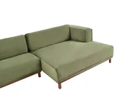 Corner Sofa 4 Seater VENG Corduroy Green Left Hand_994978