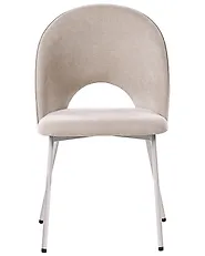 Esszimmerstuhl 2er Set COVELO Samtstoff Beige_1168825