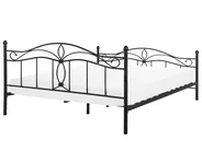 Bett mit Lattenrost Metall ANTLIA 160 x 200 cm Schwarz_806604