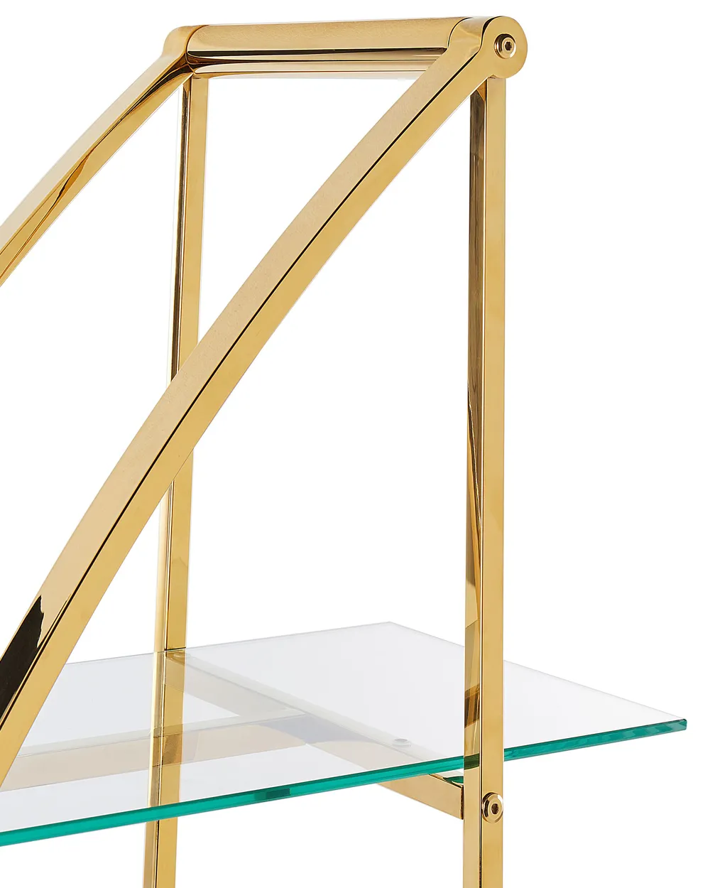 Regal mit 4 Ebenen HOLLOW 175 cm Metall Gold_895868