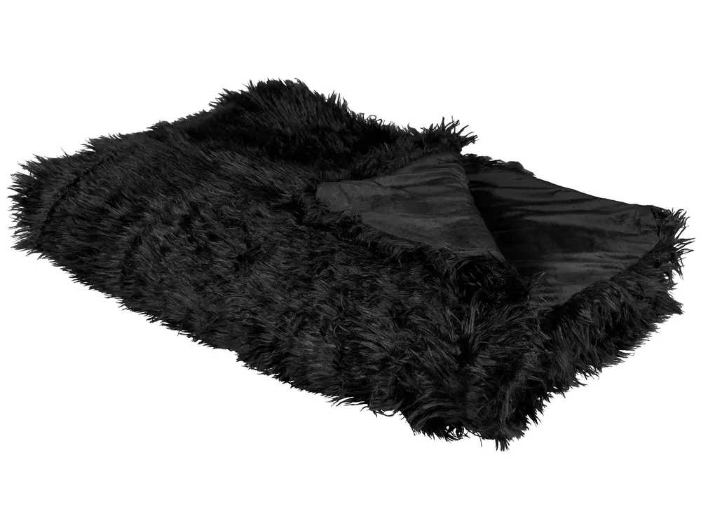 Tagesdecke DELICE 150 x 200 cm Schwarz
