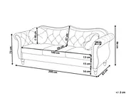 Sofa 3-Sitzer SKIEN Samtstoff Marineblau_1161545