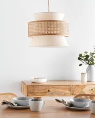 Pendant Lamp LUYANO Rattan Beige_893369