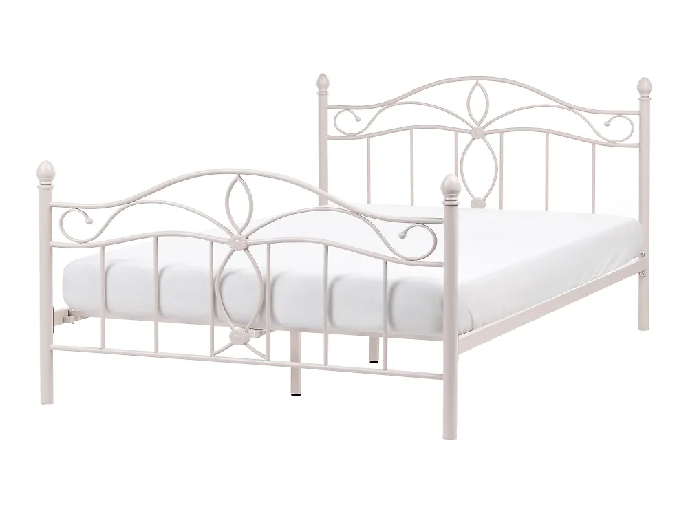 Bed Metaal ANTLIA 120 x 200 cm Lichtbeige