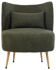 Armchair OTSBY II with Cushion Boucle Dark Green_942067