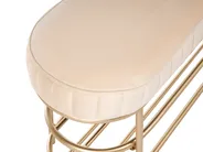 2 Tier Shoe Bench VERGENNES Velvet Beige_1021989