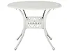 Outdoor Bistrotisch ANCONA 90 cm 90 cm Metall Cremeweiß