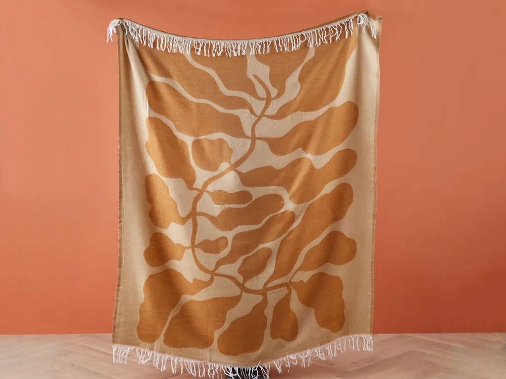Kuscheldecke BANGRE 130 x 170 cm Orange_868838