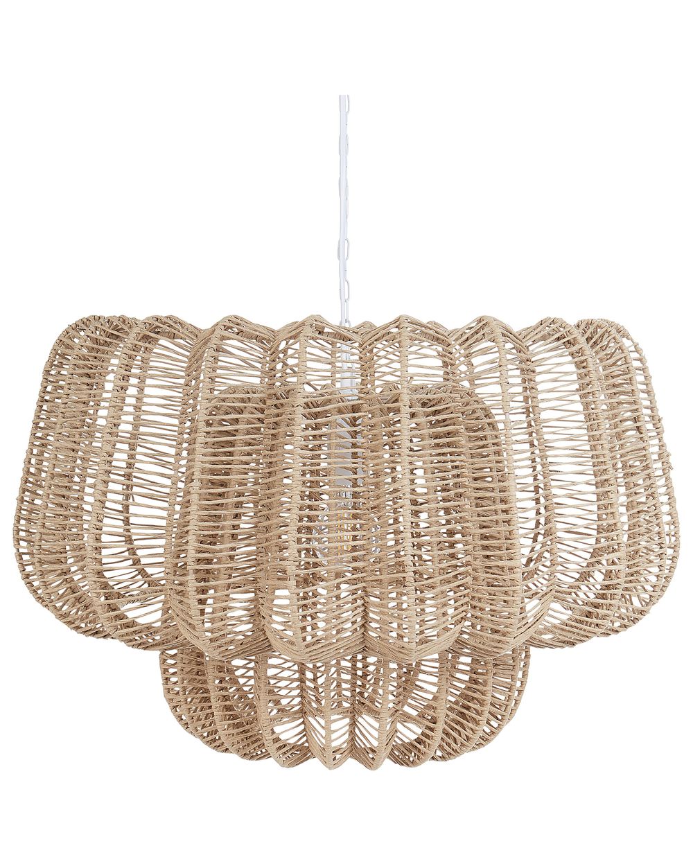 Oslonjena lampa SAISI Papirna užad bež