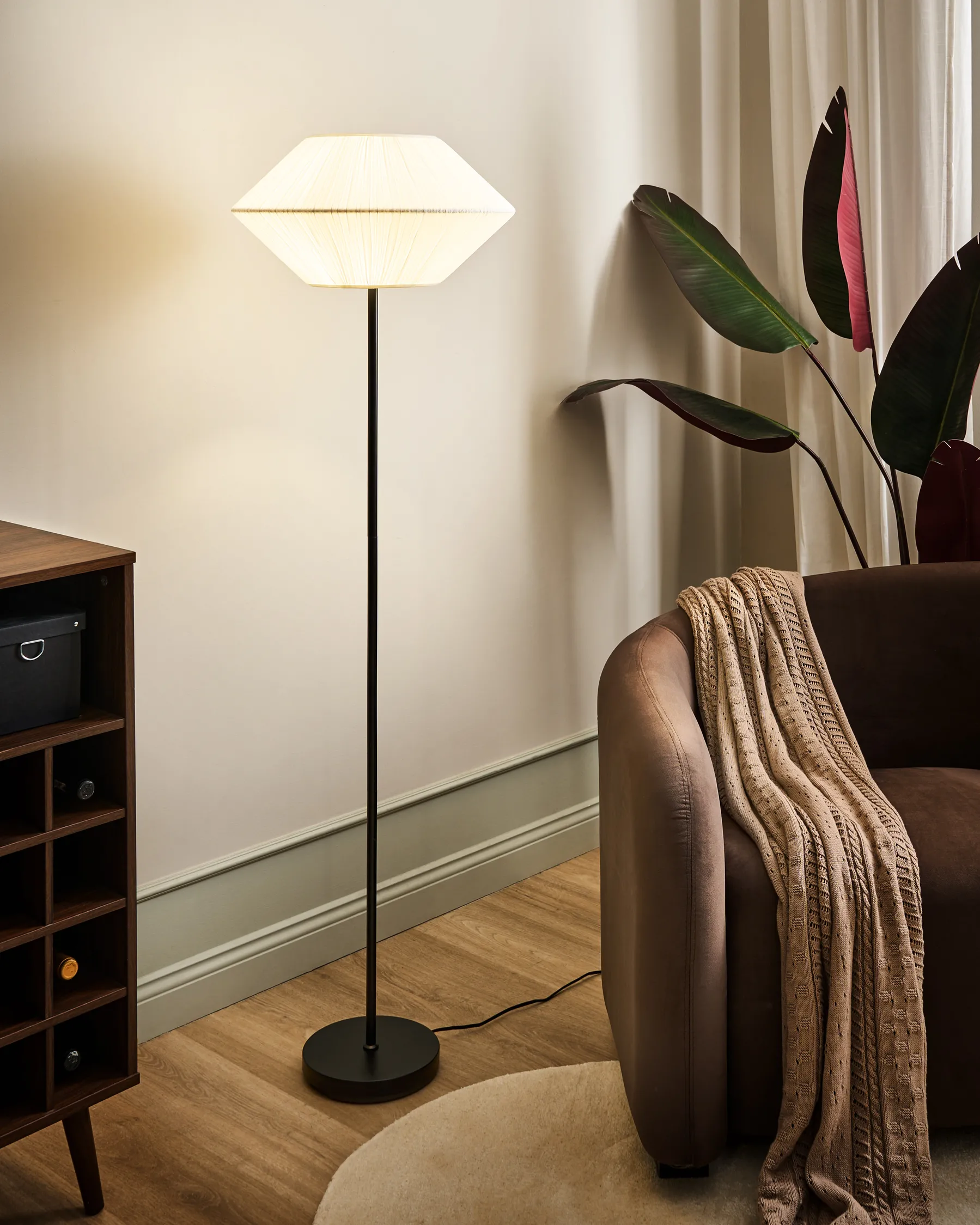 Floor Lamp MAKETSI Metal Black_1027527