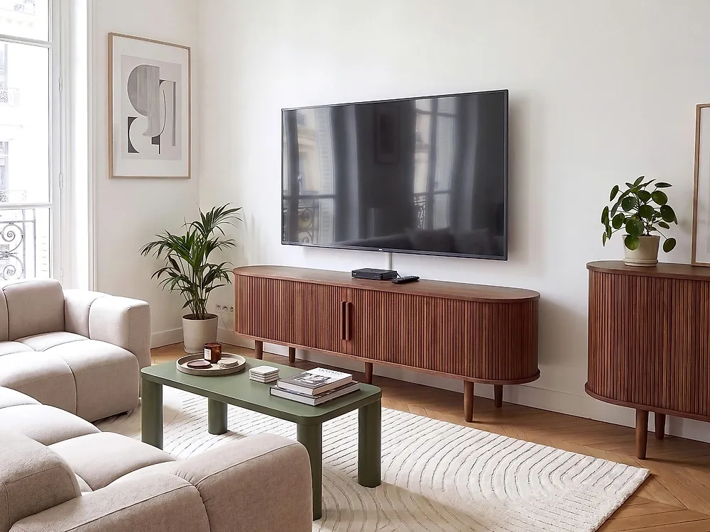 Meuble TV SORELL Marron foncé
