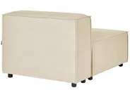Modular Corner Sofa 2 Seater APRICA Faux Linen Beige Right Hand_856947