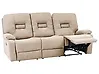 Sofa manuell verstellbar 3-Sitzer BERGEN Stoff Beige