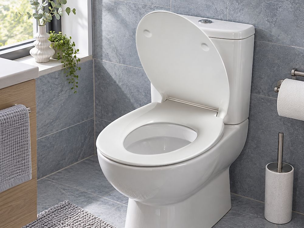 Toiletbril PUTUMAYO smal soft-close Duroplast Wit