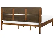 Bett mit Lattenrost Holz BOISSET 180 x 200 cm Dunkelbraun_899830