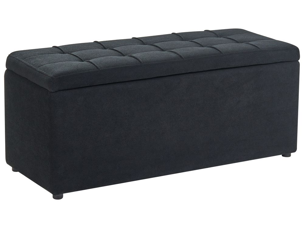 Stolica s prostorom za pohranu OREM Tkanina 100 cm Crni