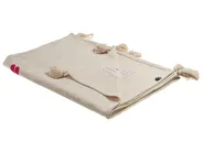 Kuscheldecke NANDYAL Baumwolle 130 x 180 cm Beige_829290