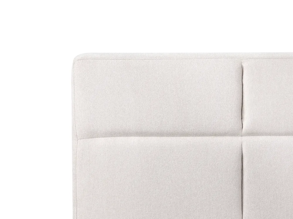 Bett verstellbar Stoff VICEROY 160 x 200 cm Hellbeige_1044505
