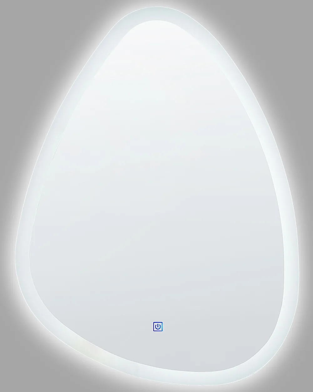 LED-Badezimmer-Spiegel BETHUNE 58 cm 78 cm Silber_844390