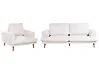 Sofa Set 4-Sitzer KILDAL Stoff Hellbeige