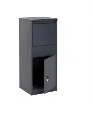 Parcel Box OTRANTO 42 cm 39 cm Metal Graphite Grey_1133808