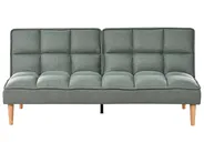 Sofa Bed 3 Seater SILJAN Fabric Green_968701
