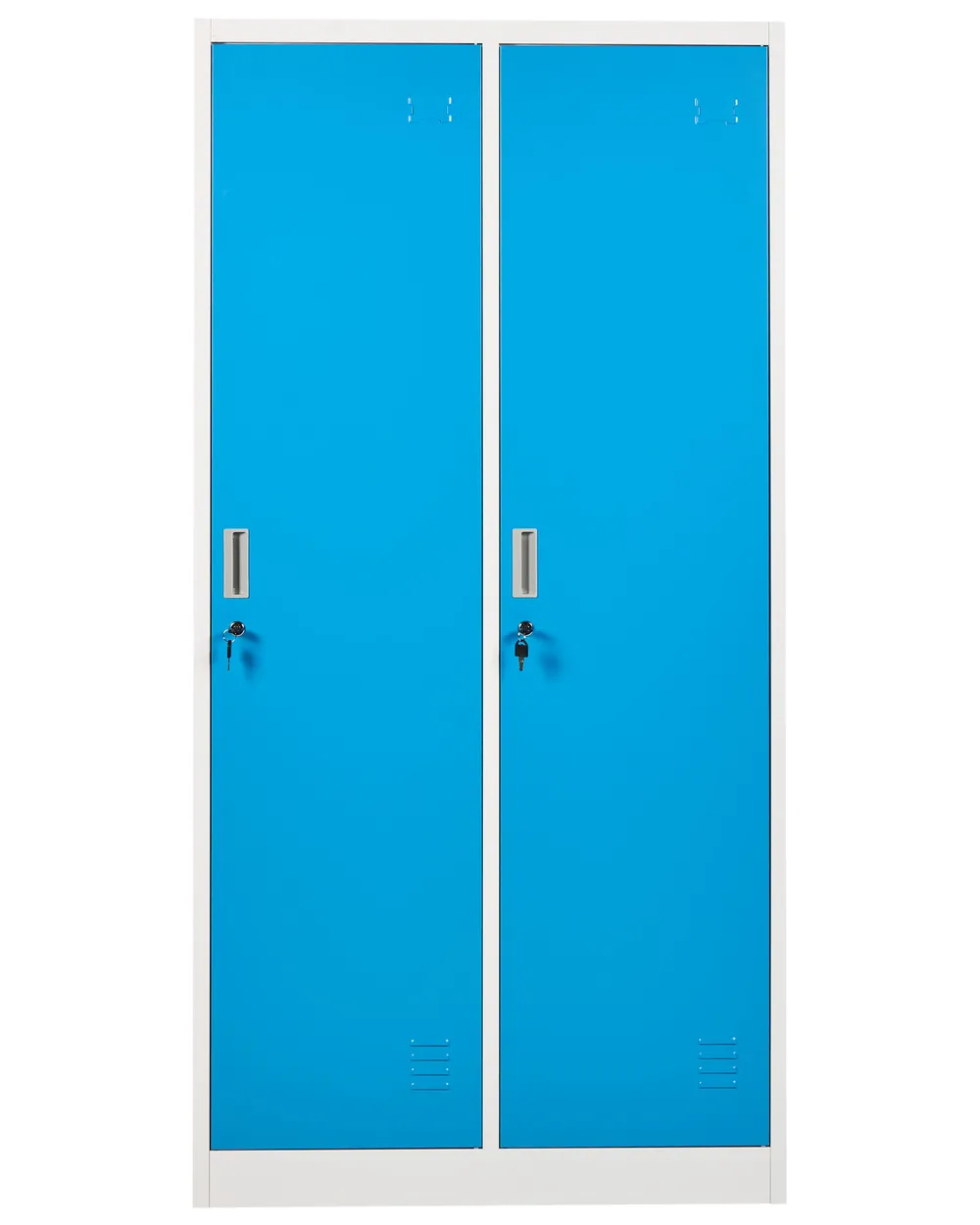 Double Door Storage Locker ATHLETE Metal White/ Blue_1011677
